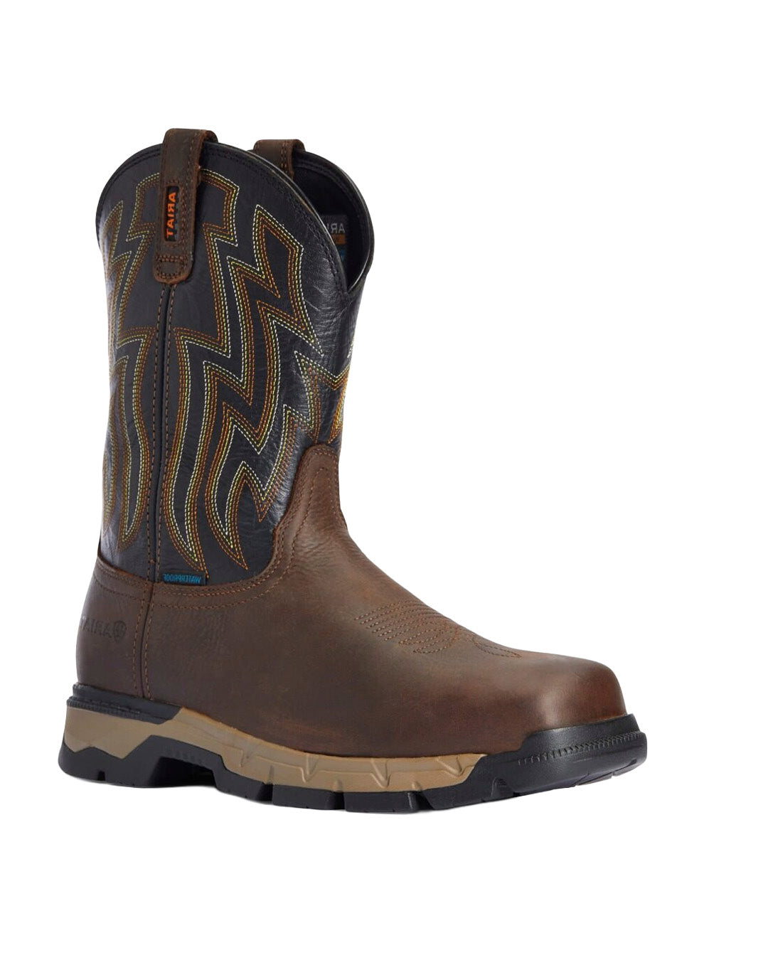 Ariat Rebar Flex Western Waterproof Men’s Pull-On Work Boot 34158