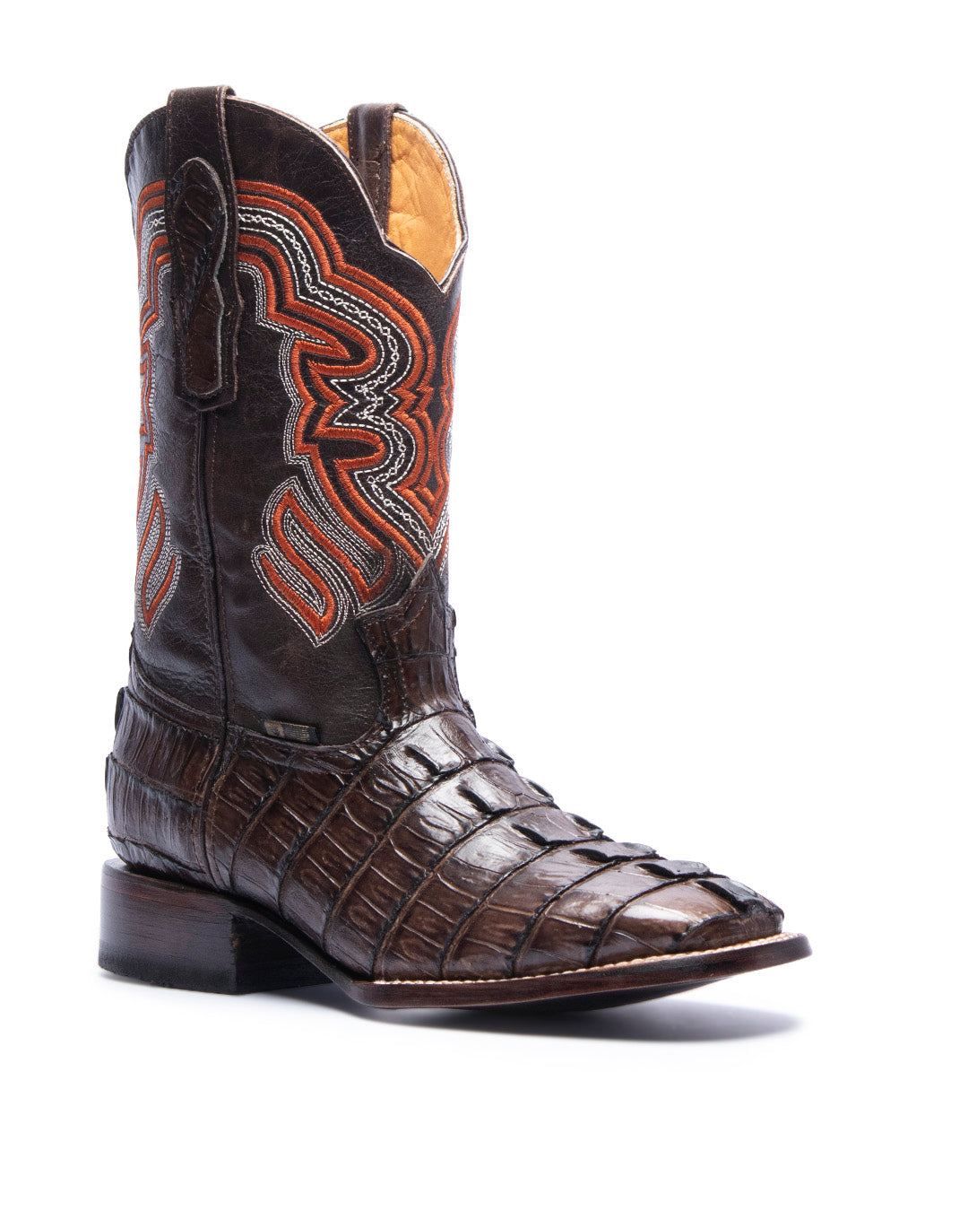 JP Western Boots Brown Coco cola texture embossed