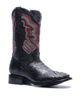 JP Western Boots Black Nuca texture embossed