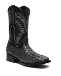 JP Boots Grey Python Embossed Hombre