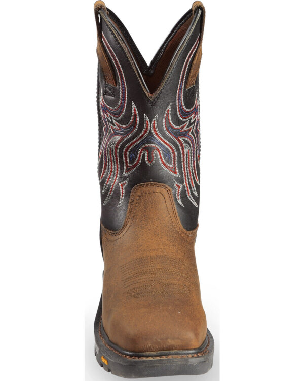 Justin Men's Tanker Western Work Boots - Steel Toe WK2104 - Imagen 5