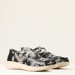Ariat Hilo Flannel Shoes - Black & White