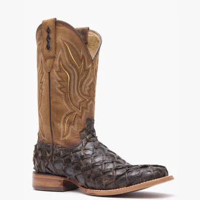 Durango® Dark Brown Pirarucu Western Boot