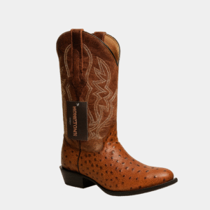 HOMETOWN AVESTRUZ 436 RANCH CAFÉ BOTA COWBOY PUNTA CUADRADA