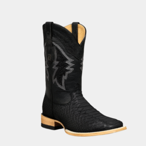 HOMETOWN EXÓTICA PYTHON NOBUCK NEGRA MATE PUNTA CUADRADA