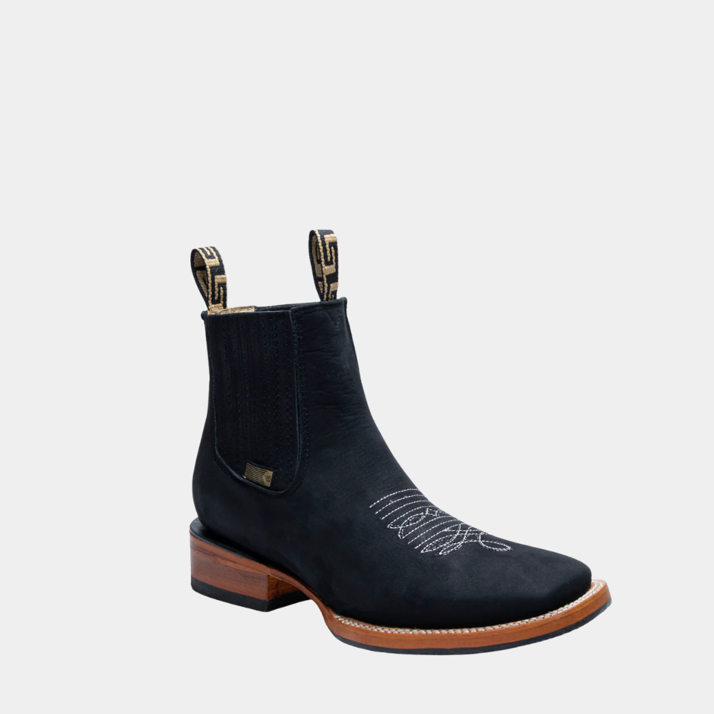 JP Boots® Black Nobuck Hombre